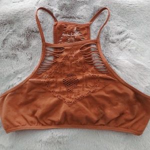 free people rust bralette